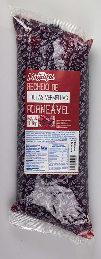 Recheio forneável de frutas vermelhas